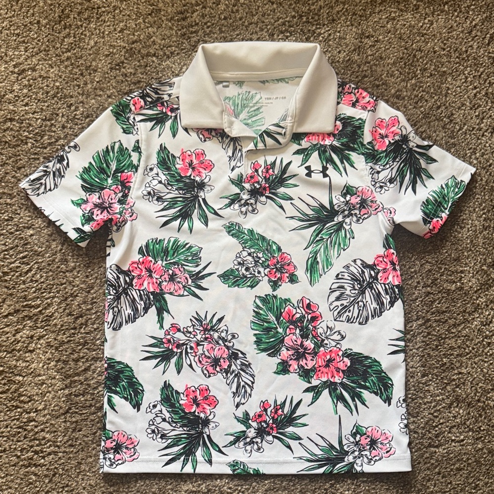 Under Armour Kids Polo Shirt with Floral Print